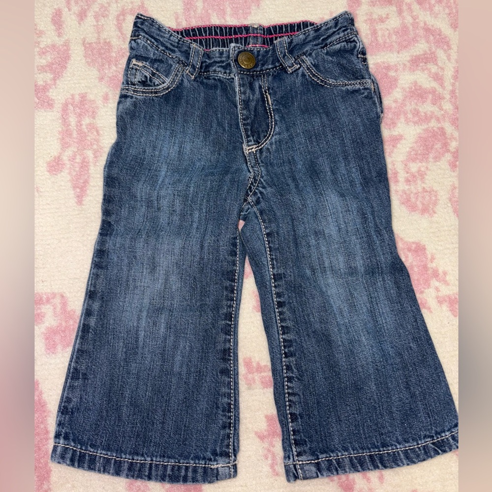 Old Navy Classic Flare Blue Jeans Baby Girl 18m
